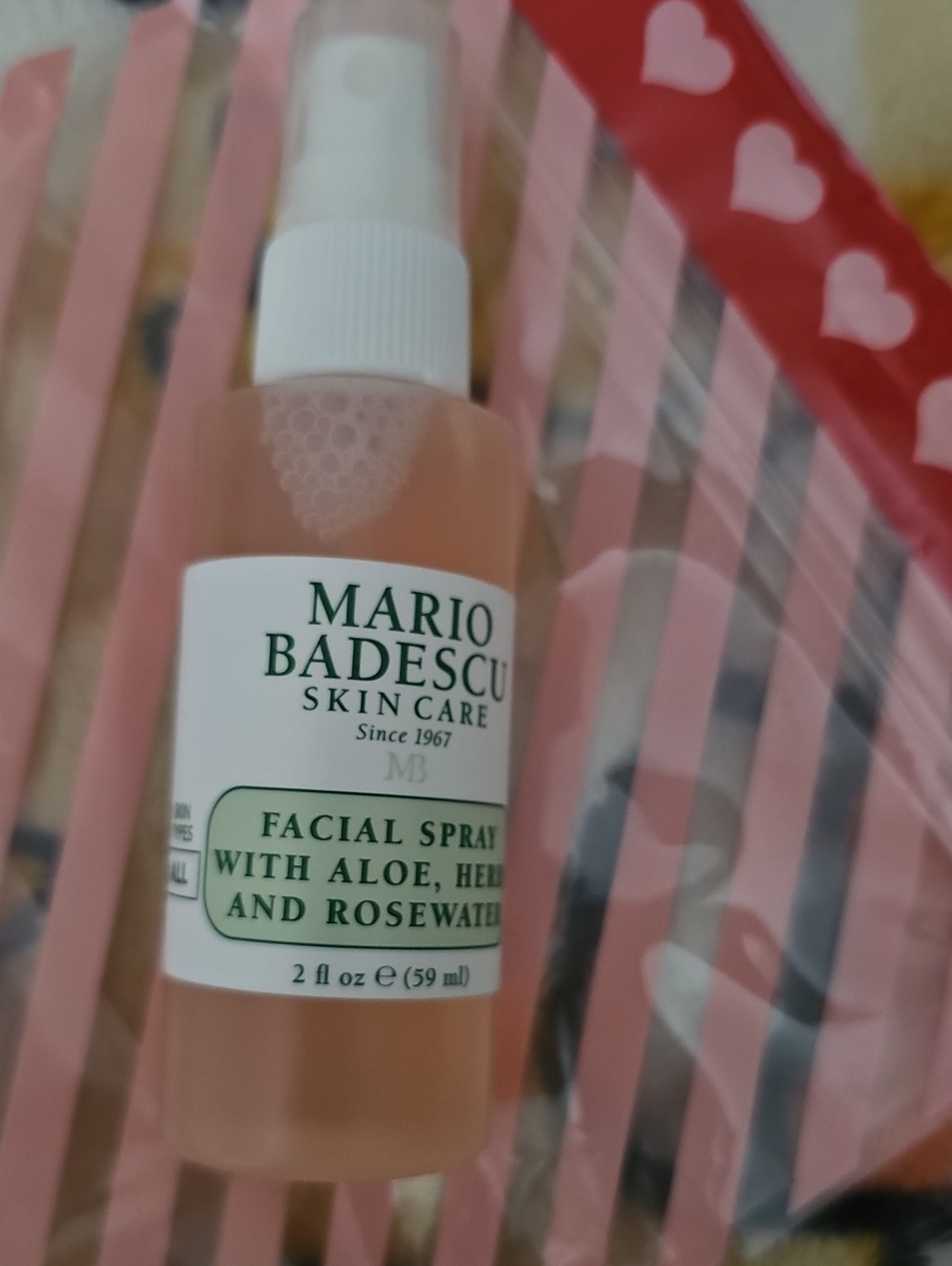 Mario Badescu Pink Facial Spray Bottle with White Cap